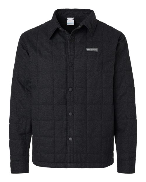 Columbia® Men’s Landroamer Quilted Cotton Shirt Jacket with Snap Closure
