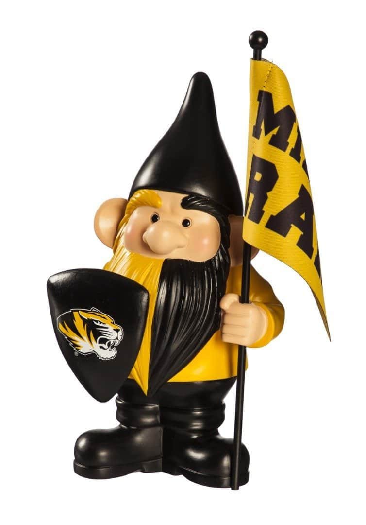 Missouri Tigers Gnome with Flag Mizzou Rah