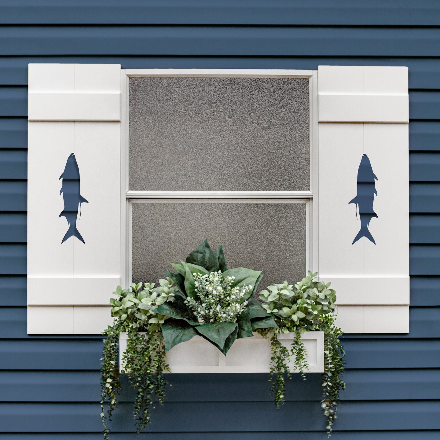 Cabin Shutter with a tarpon cut out, Rustic nature Decor, Sold Individually