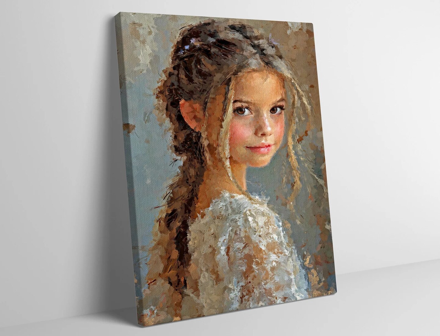 Portrait From Photo, Custom canvas print, Digital Oil Painting outlets from Photo, Framed Print