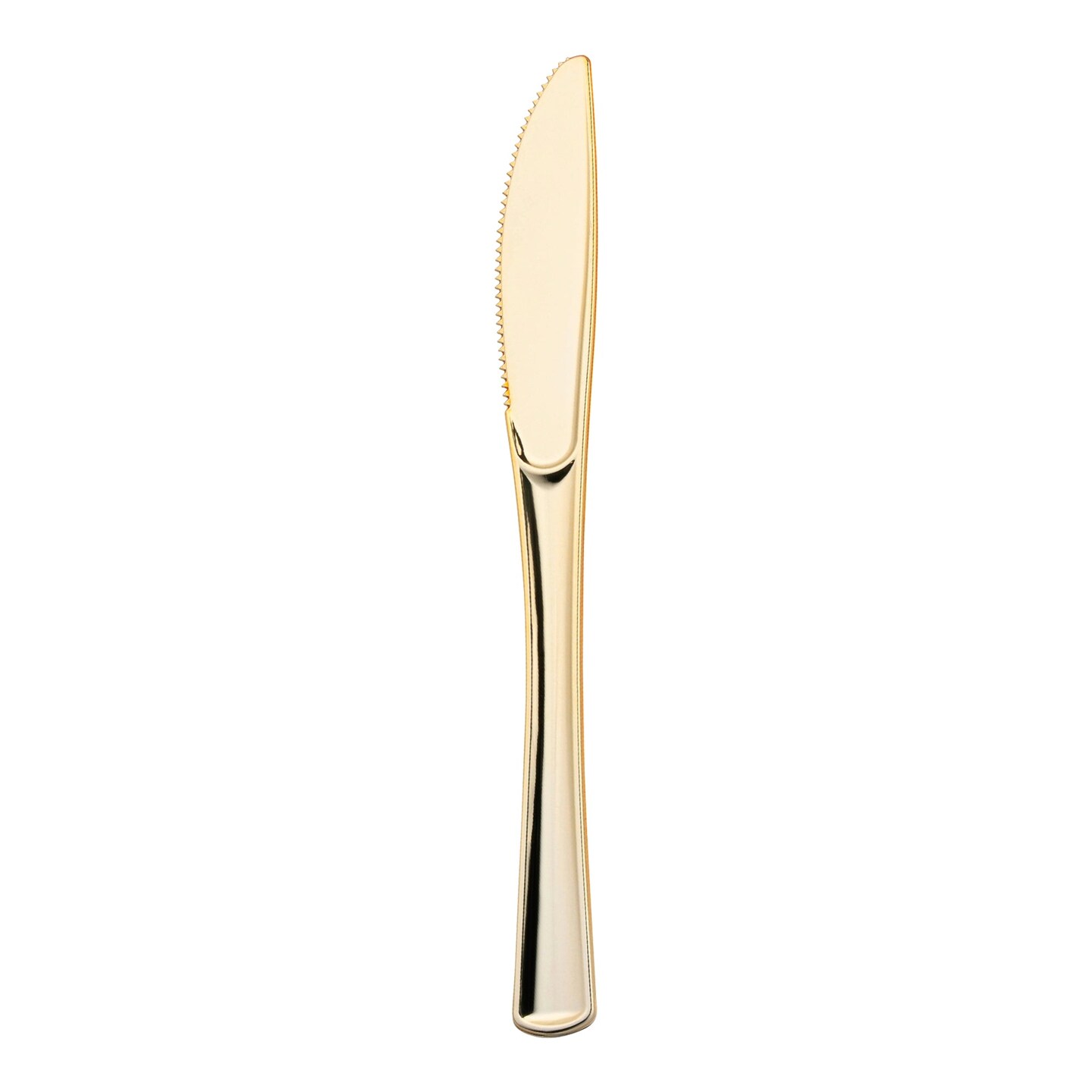 Shiny Metallic Gold Plastic Knives (600 Knives)