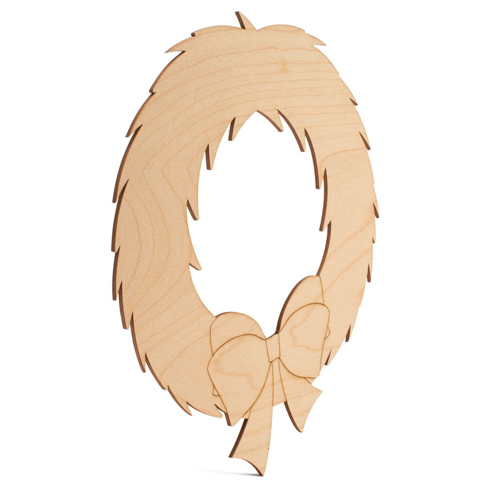 Christmas Wood Wreath Cutout, From 6"- 22", Craft/Decor| Woodpeckers