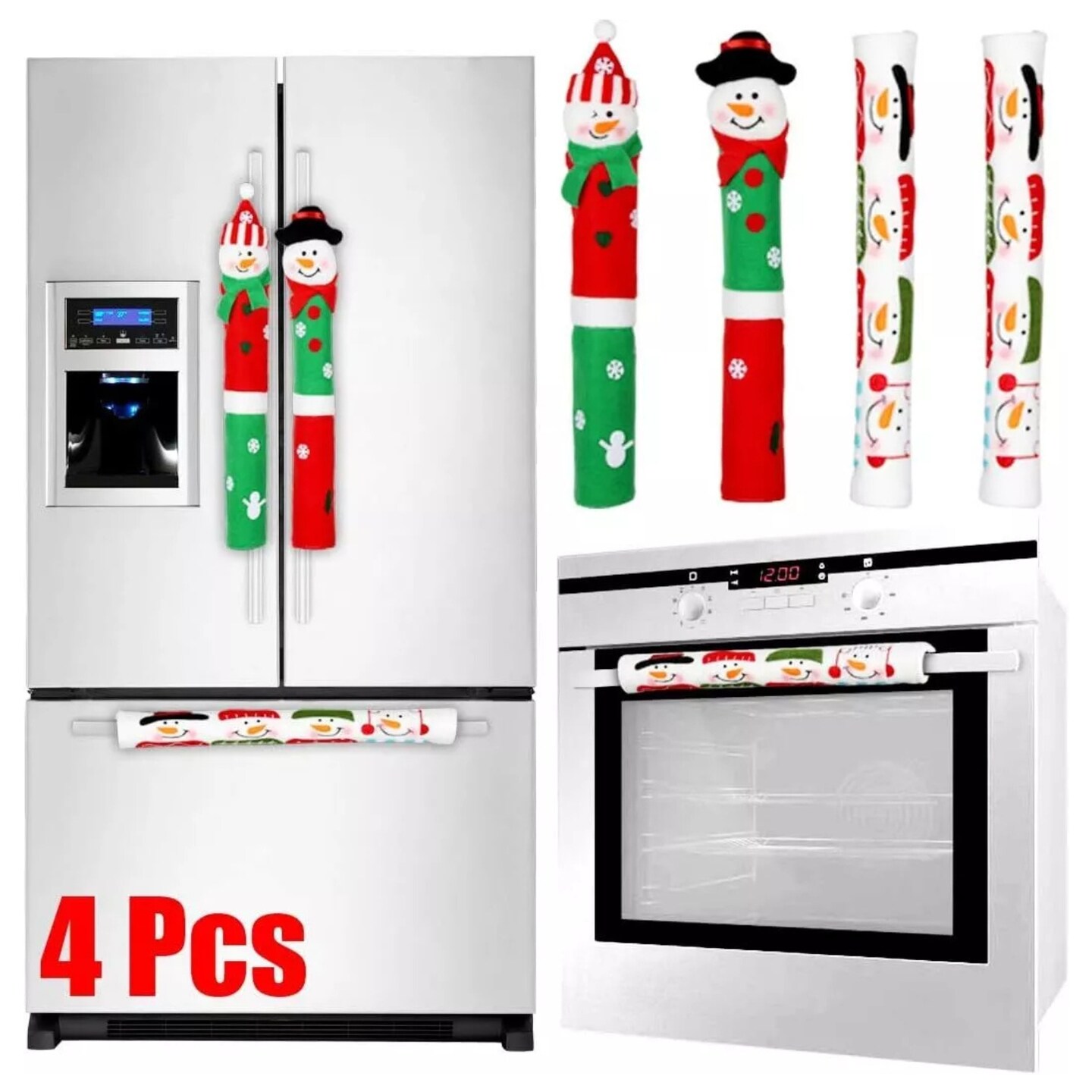 Kitcheniva Refrigerator Handle Covers Christmas Decorations
