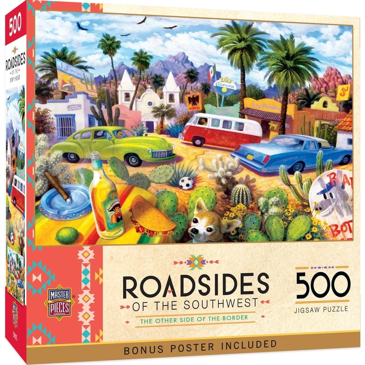 Roadsides Of The Southwest - Other Side Of The Border 500 Piece Jigsaw Puzzle
