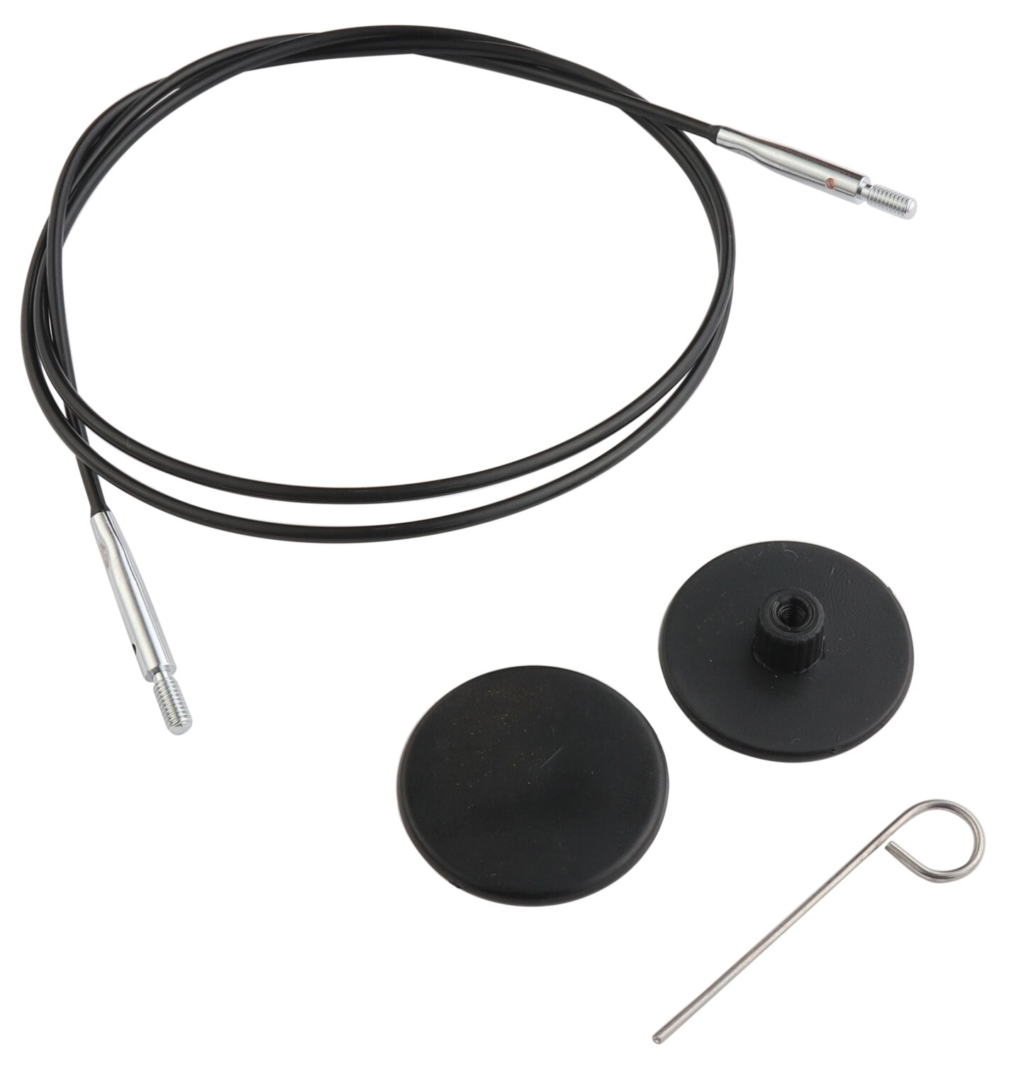 KnitPro Nylon Cables W/Connectors 32"-W/Cable Key & 2 End Caps