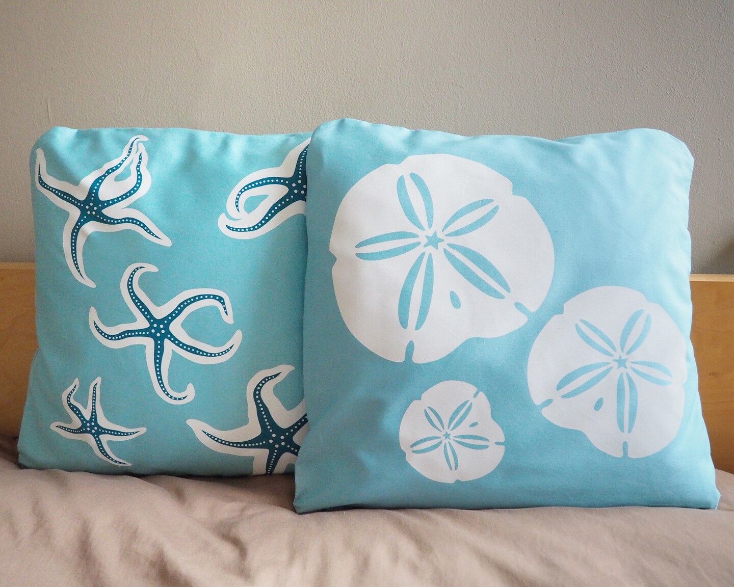 Sand Dollar Coastal Pillows, Organic Cotton Beach Decor, Eco Friendly Gifts, Nautical Pillow Covers, Beach House Pillows, Decorative Pillows - image12