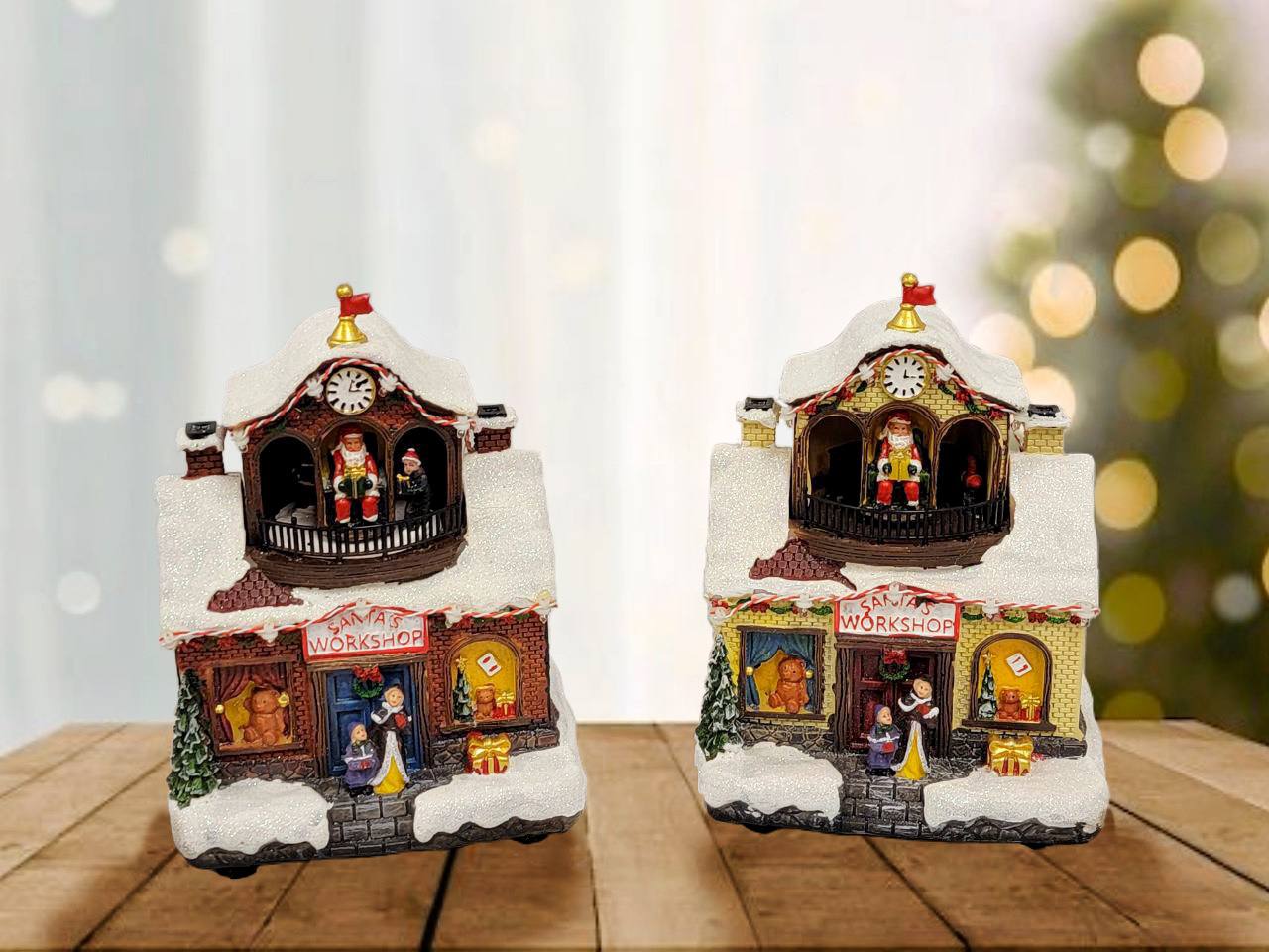 Santa&#x27;s Workshop Christmas Miniature. Christmas Village