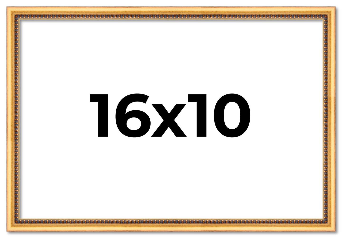 Classic Modern Gold Picture Frame - UV Acrylic, Backing Board, Hanging Hardware Included