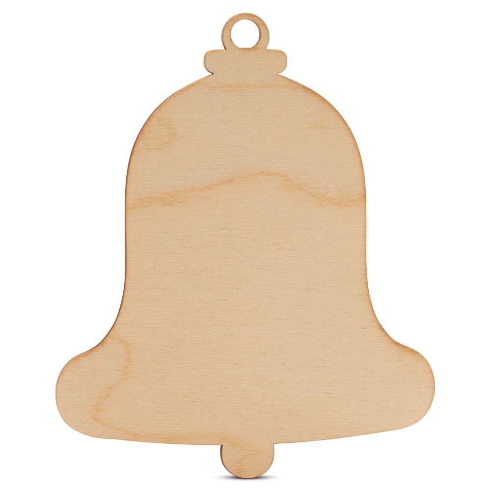 Christmas Bell Ornament Cutout, From 4"- 8", Wood Craft | Woodpeckers