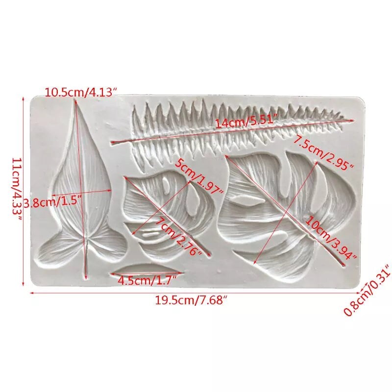Leaves Tropical Silicone Mold