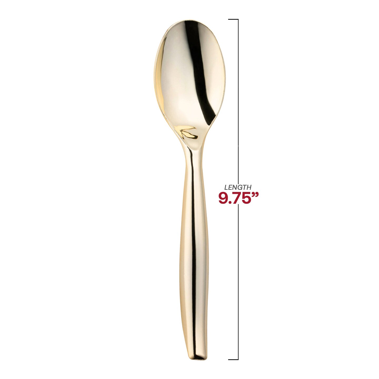 Gold Disposable Plastic Serving Spoons (60 Serving Spoons)