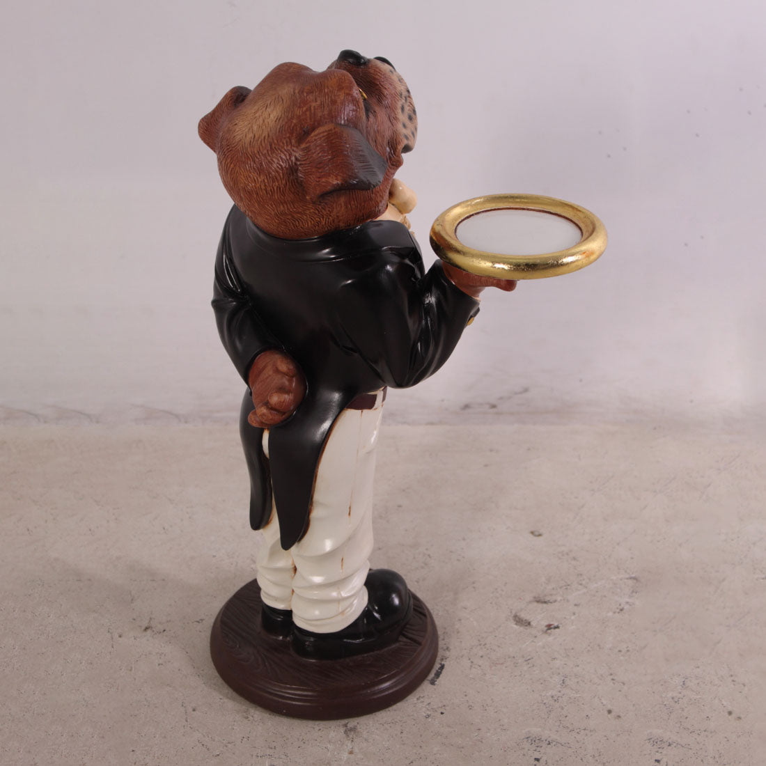 Small Bulldog Boxer Butler Statue