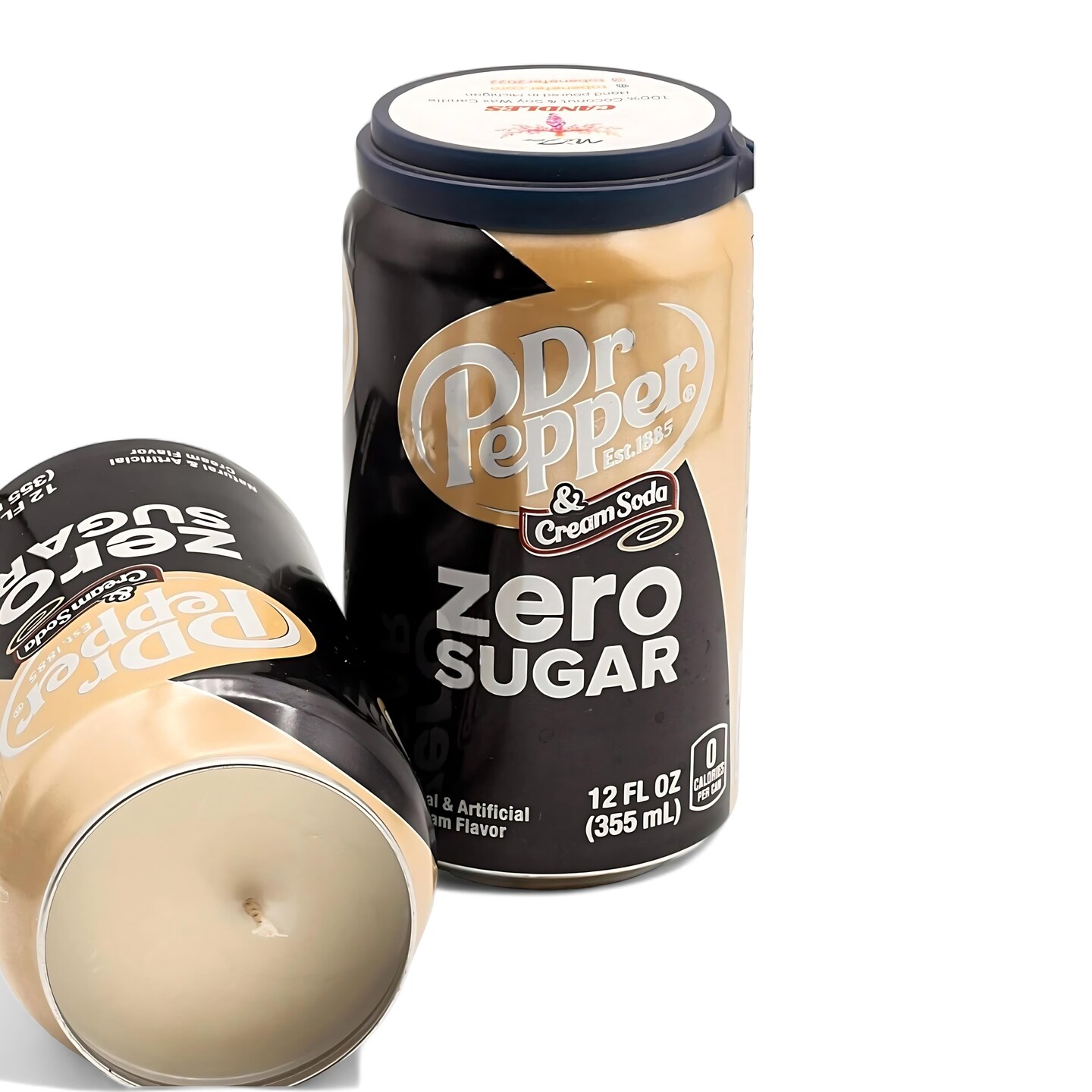 Dr Pepper Cream Soda Zero Candle Soda Pop Soy Can Candle | Unique