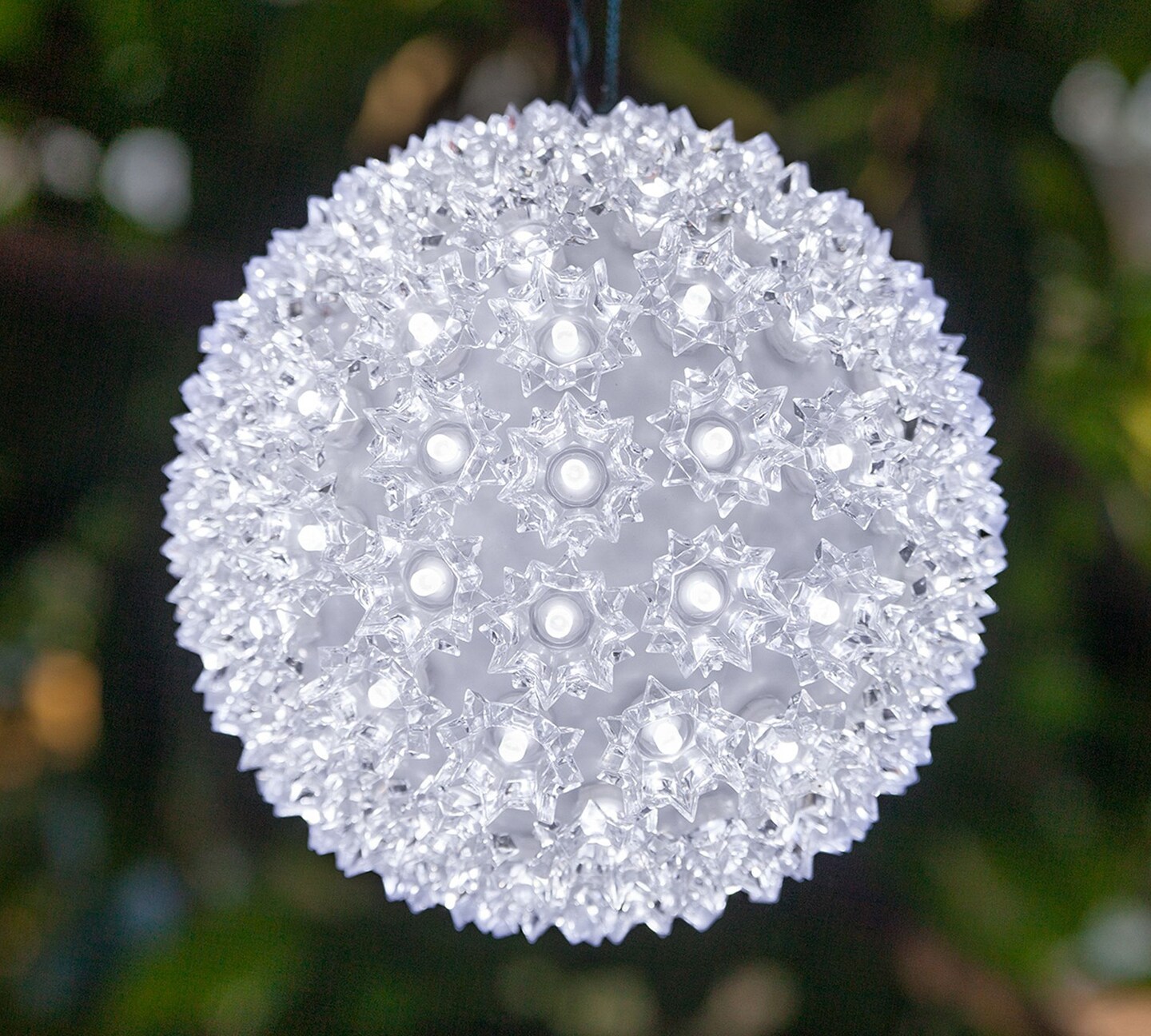 Perfect Holiday Clear Starlight Sphere 50 LED Christmas Lights