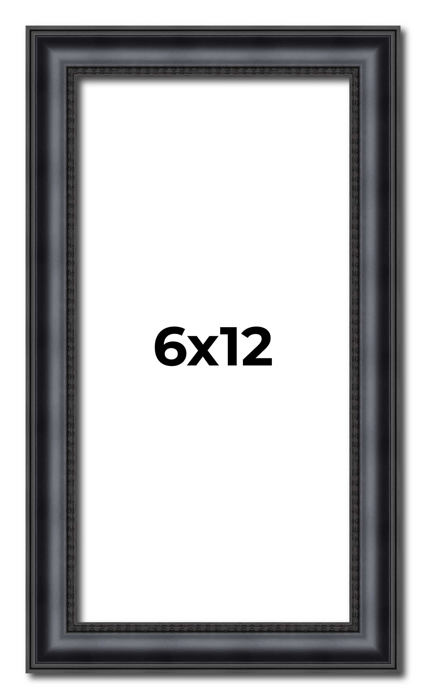 Panoramic Linear Black Picture Frame - UV Acrylic, Foam Board