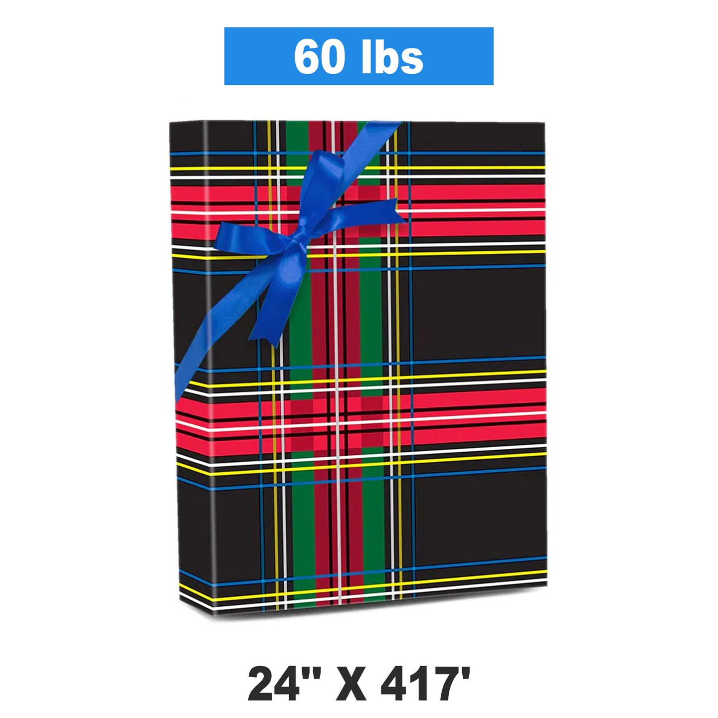 Plaid Christmas Wrapping Paper Rad Plaid 24&#x27;&#x27; &#xD7; 417&#x27;