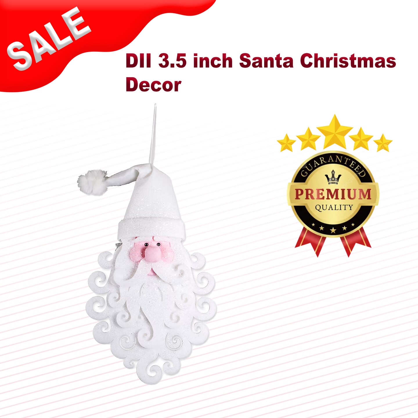 DII 3.5 inch Santa Christmas Decor
