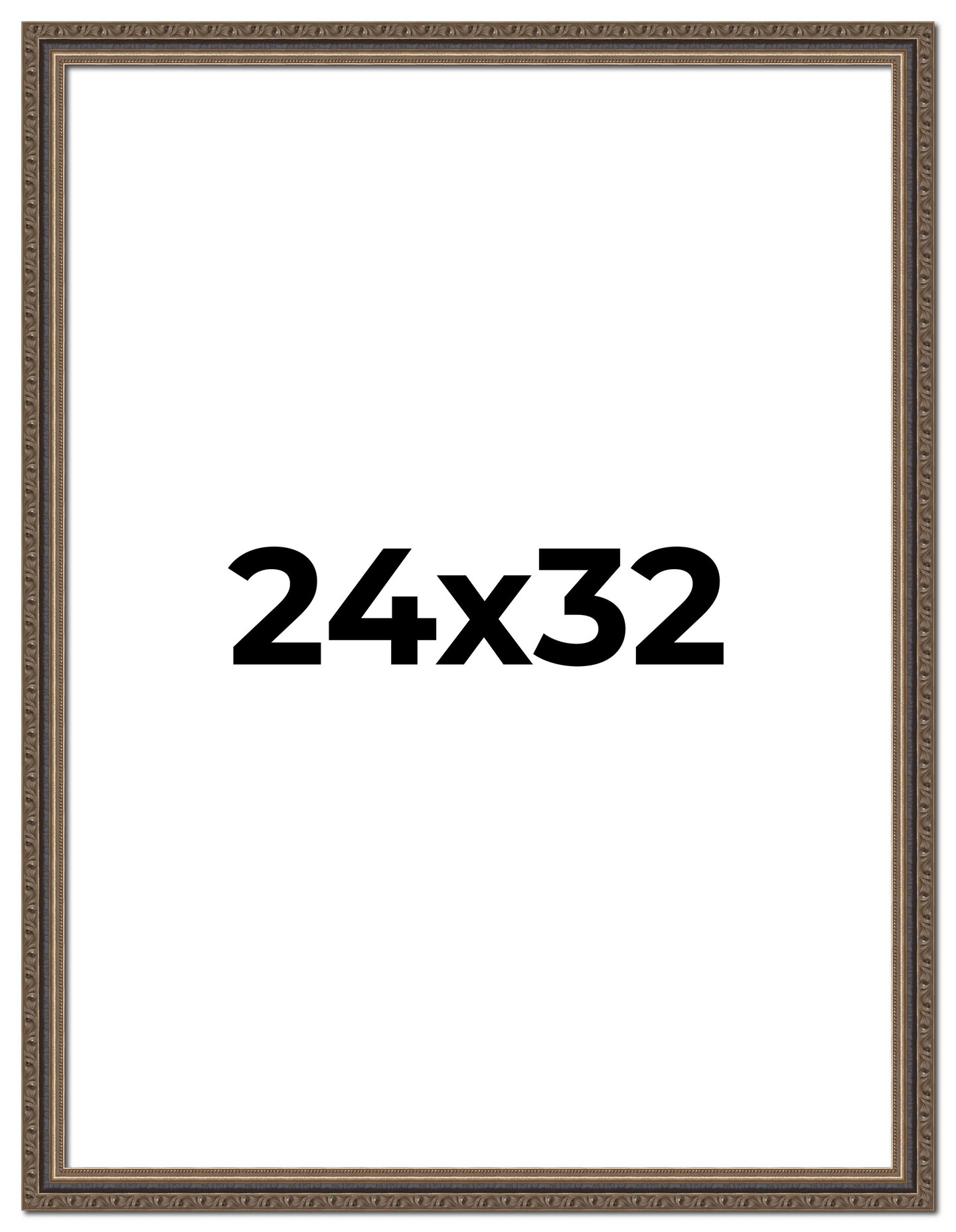 24x32 Sculpted Silver Picture Frame - UV Acrylic, Foam Board Backing ...