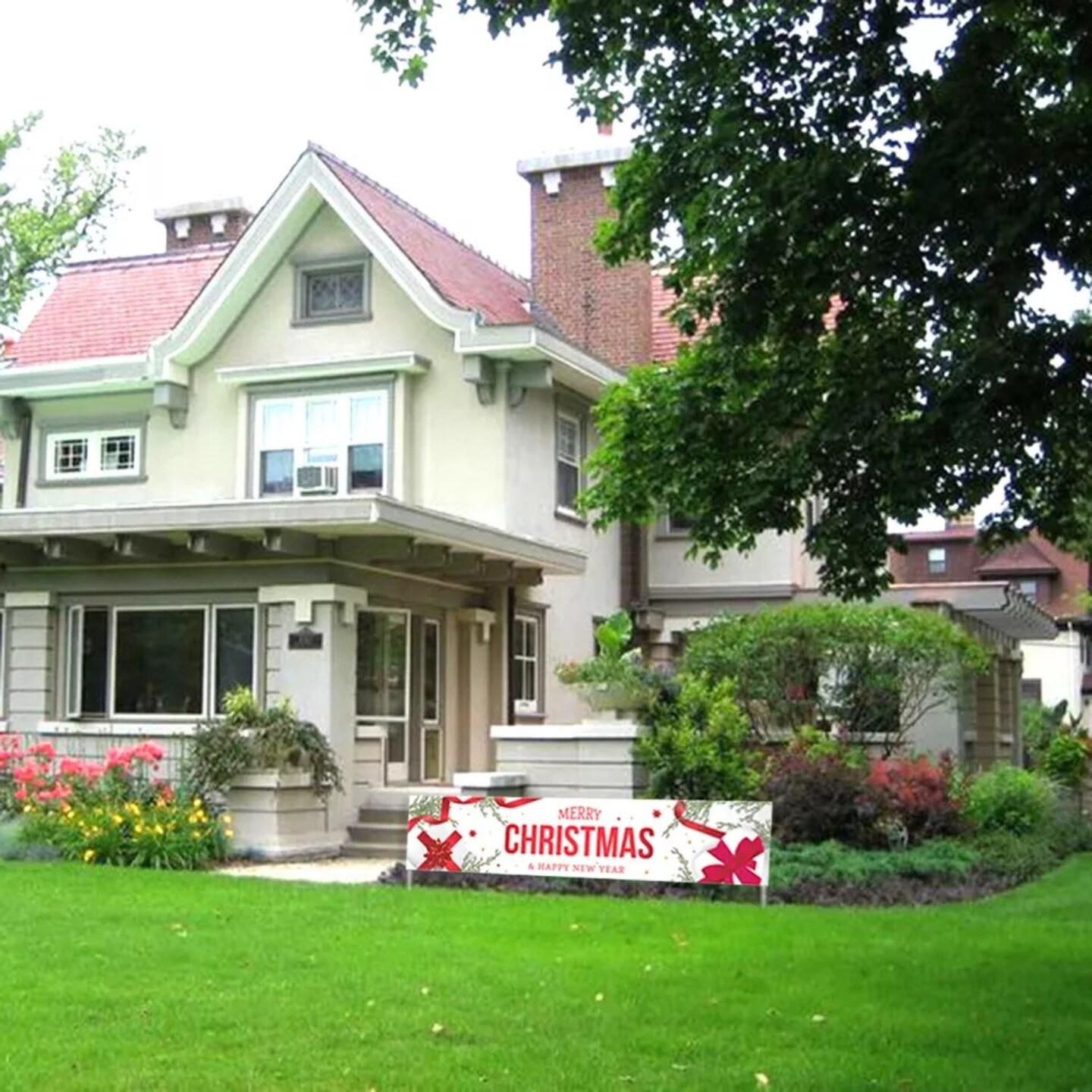 Kitcheniva Merry Christmas Banner Sign Outdoor Decoration 6FT