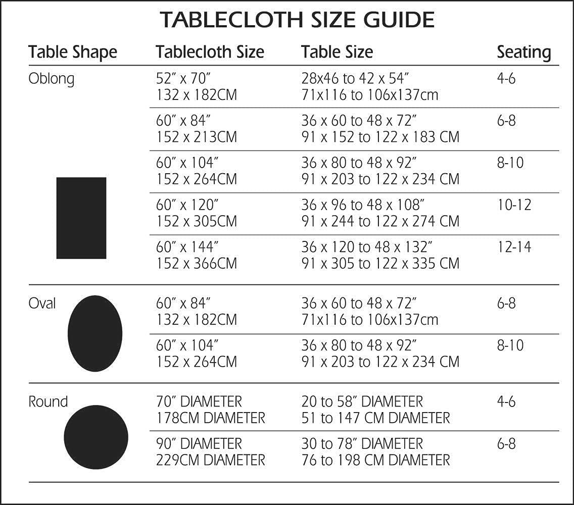 Christmas Blooming Poinsettia’s Double Bordered 60 x 102 inch Rectangle Fabric Tablecloth, Holiday Red and White Poinsettia Dining Table Cover