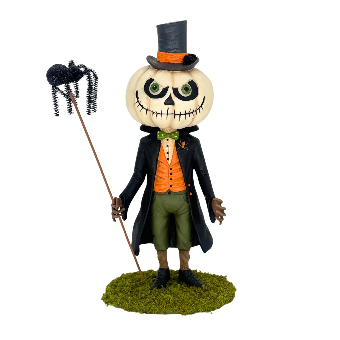 Bethany Lowe Halloween: Mr. Gourdy's Night Out Pumpkin Figurine