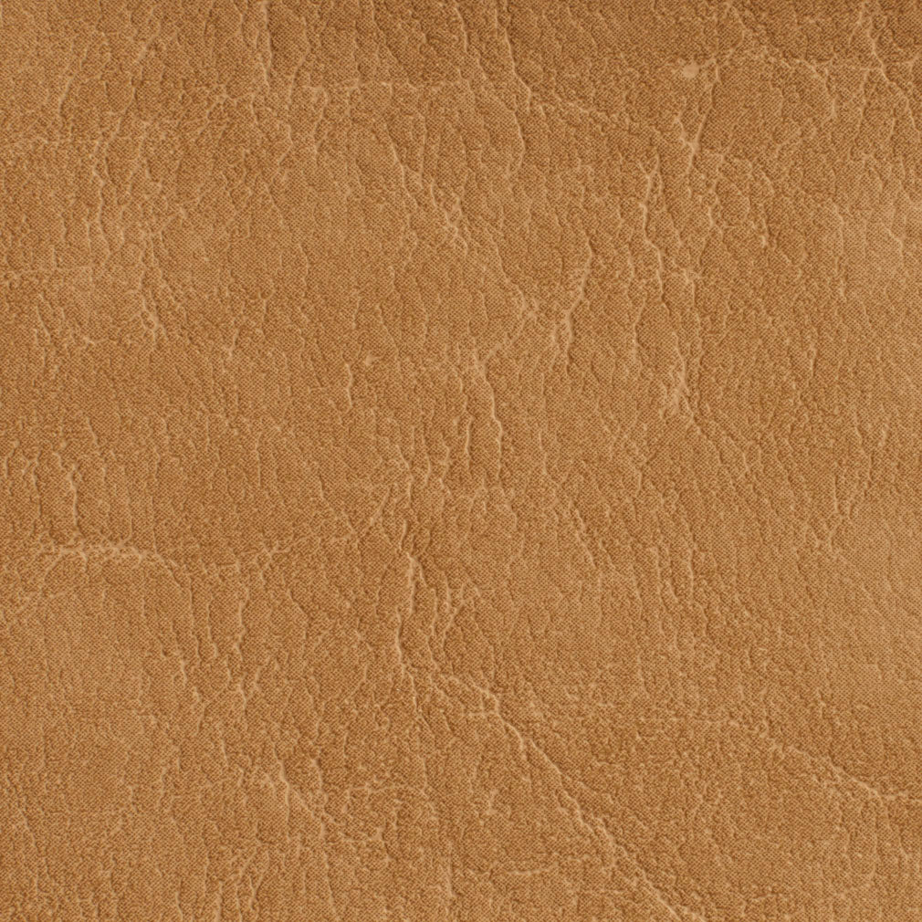 Camel Distressed Outdoor Indoor Faux Leather Upholstery Vinyl by The Yard - SKU: Laney Camel