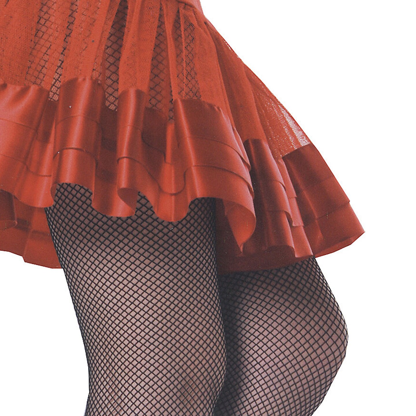 Red Ribbon Petticoat Net Fabric for Costumes and Dressmaking