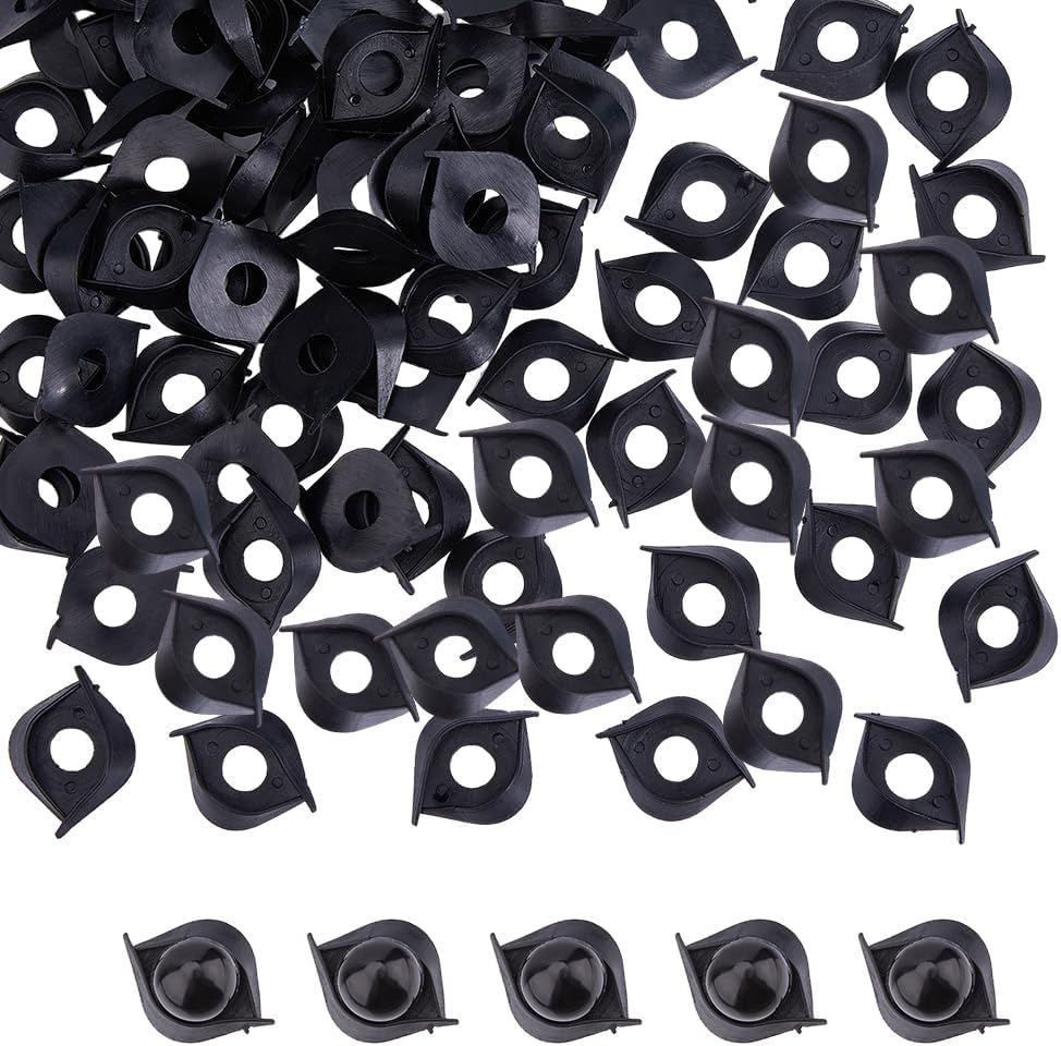 100Pcs 29mm Double Eyelid Safety Eyes for Amigurumi – Crochet, Plush, Dolls & DIY Crafts