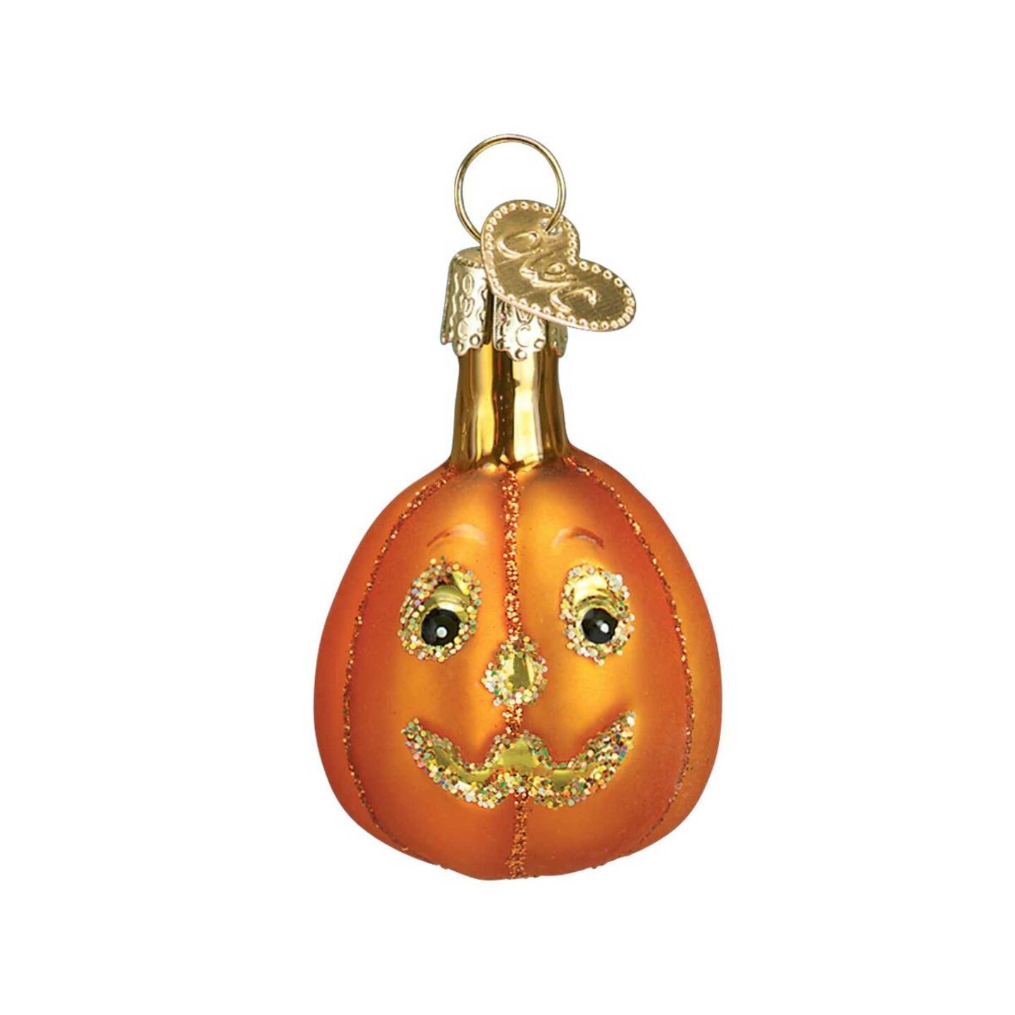 Old World Christmas 2.0 Inch Miniature Halloween Assortment Halloween Tree Ornament Set , Owl Bats Moon