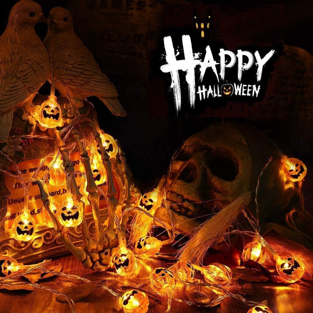 Pumpkin 10ft 20 LED Orange Lights