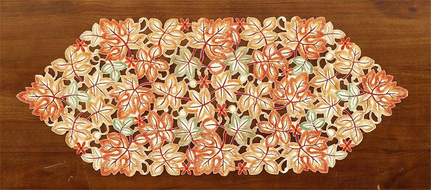 Fall Table Runner Thanksgiving Table Runner 13X35 Inch