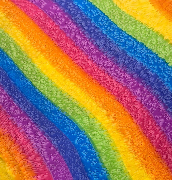 1 Yard Rainbow Color Polyester Sarong, 100% Polyester Fabric, 72" L x 45" W