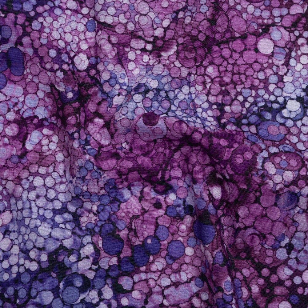1 Yard Northcott Iris Bubbles Printed Quilting Cotton Fabric 43 Inches Width