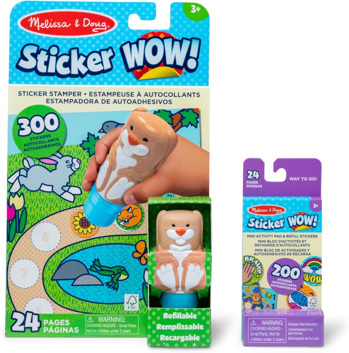 Bunny Activity Bundle – Stickers, Stamper, Mini Pad & Fidget Toy for Kids