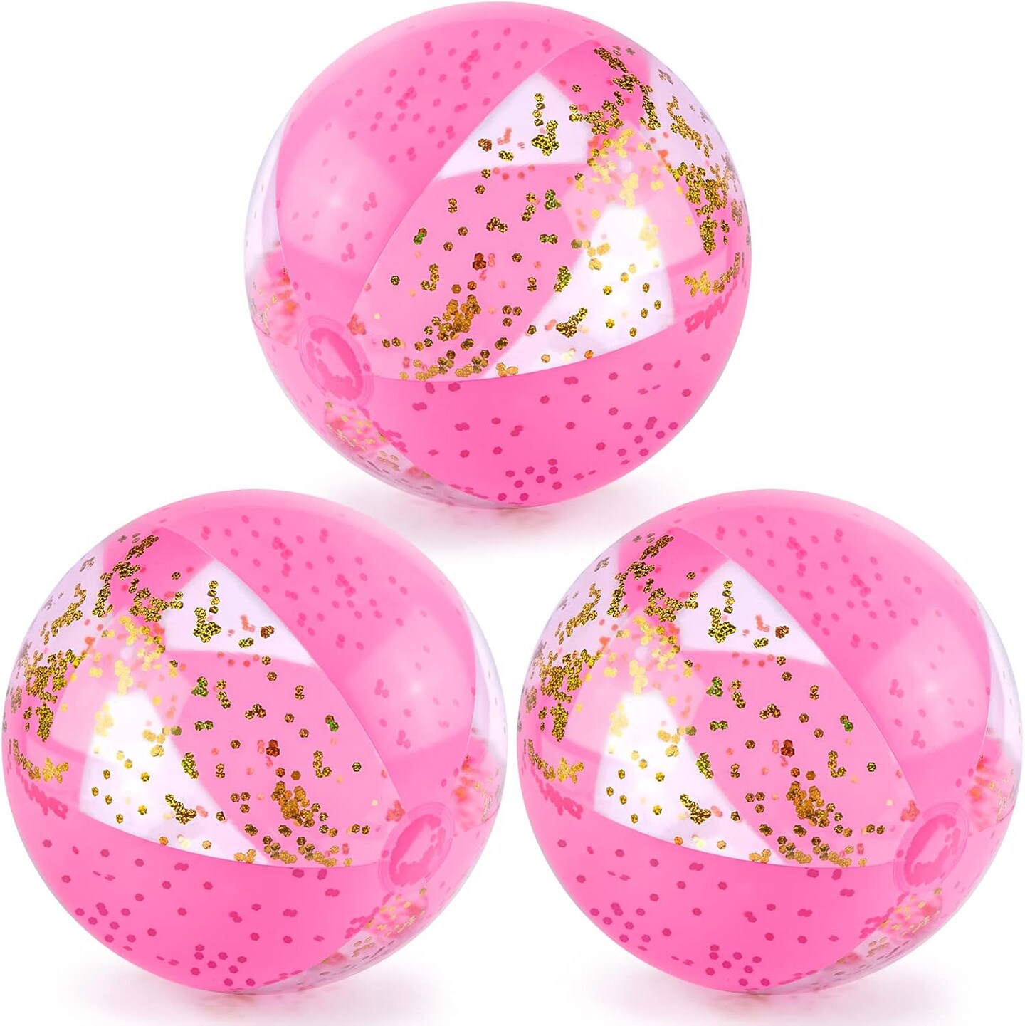 3 Pack 16 Inch Inflatable Beach Balls