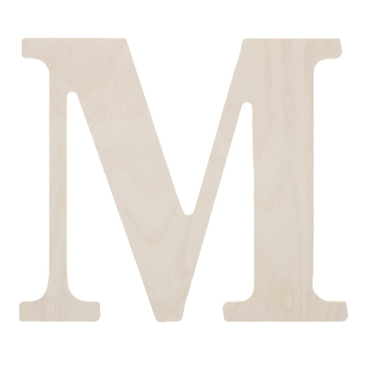 Good Wood By Leisure Arts Letter 9.5" M, Wooden Letters, Wood Letters, Wooden Letters Wall Decor, Large Letters 9.5 Inch, Small For Crafts