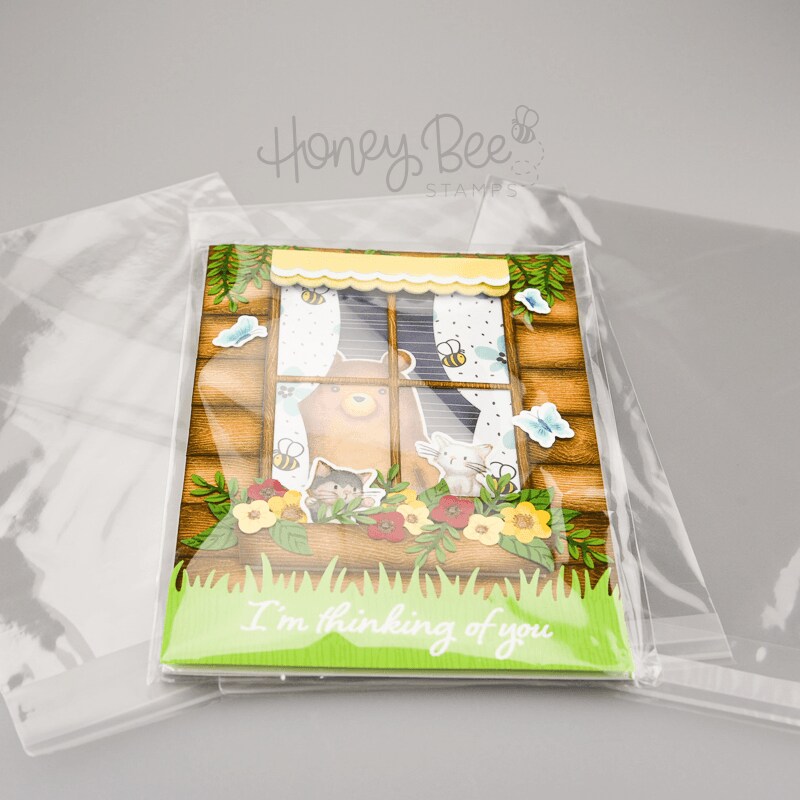 5&#x22; x 7&#x22; Crystal Clear Cello Bags 100 Pk - A7+ Fits A7 Card and Envelope 5 7/16&#x22; x 7 1/4&#x22;