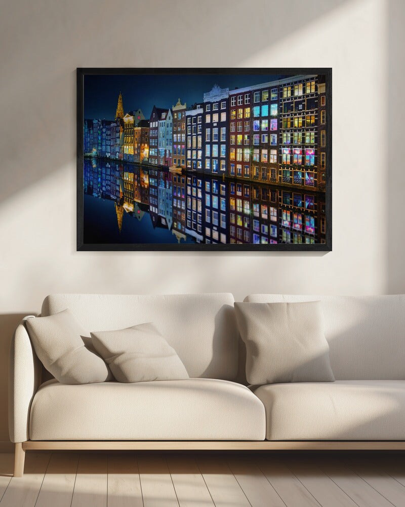 Amsterdam mirror. - Juan Pablo de Miguel 24x36 Black Framed Art | Home or Office Art