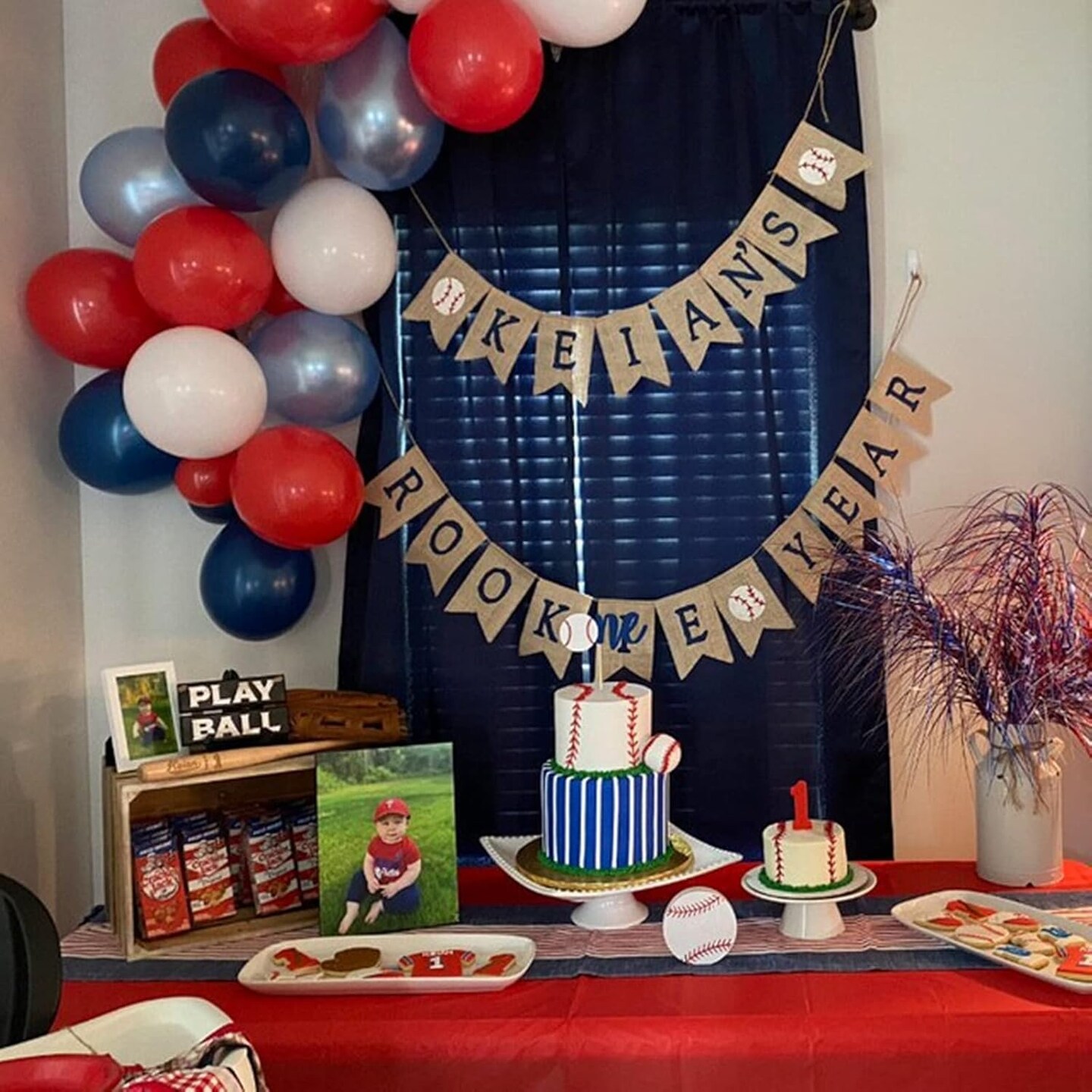 Red Blue White Balloons Arch Garland for Baseball Party Decorations Labor Nautical Balloons Navy Pearl Light Blue Latex Balloon