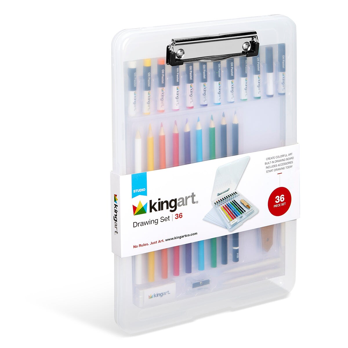 KINGART&#xAE; Drawing Set with Drawing Board Case, 36 pc