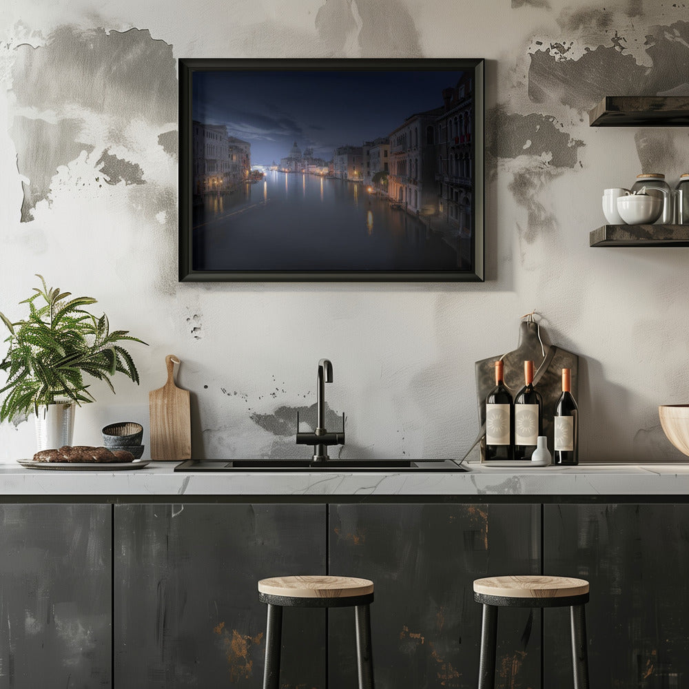 venice - David Navia 24x36 Black Framed Art | Home or Office Art