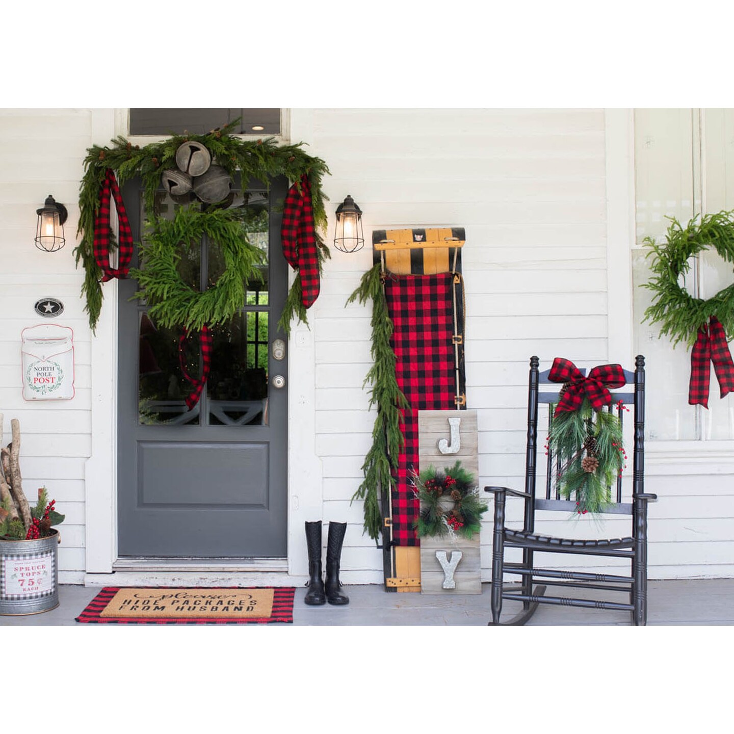 24&#x201D; Just Cut Norfolk Pine Wreath Fresh &#x26; Lush Holiday Decoration