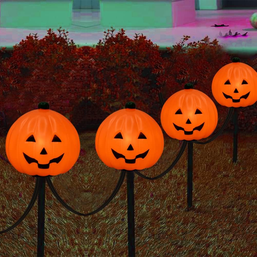 C7 Halloween Pumpkin Pathway Stake Lights