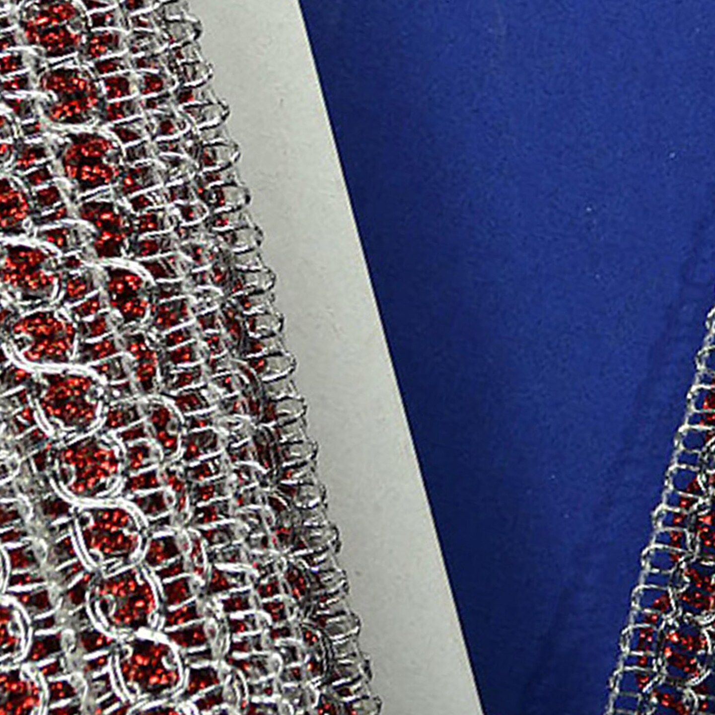 5/8" Wide 30 Yard Fuchsia with Silver Trims 5 Packs Metallic Trim