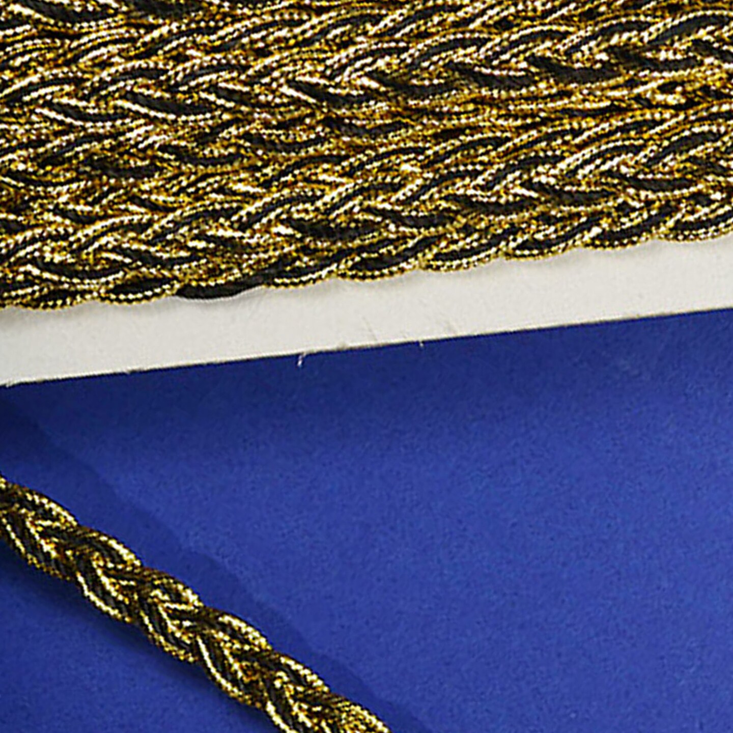 3/8&#x22; x 15 Yards Black with Gold Trims 5 Packs Metallic Braid Trims