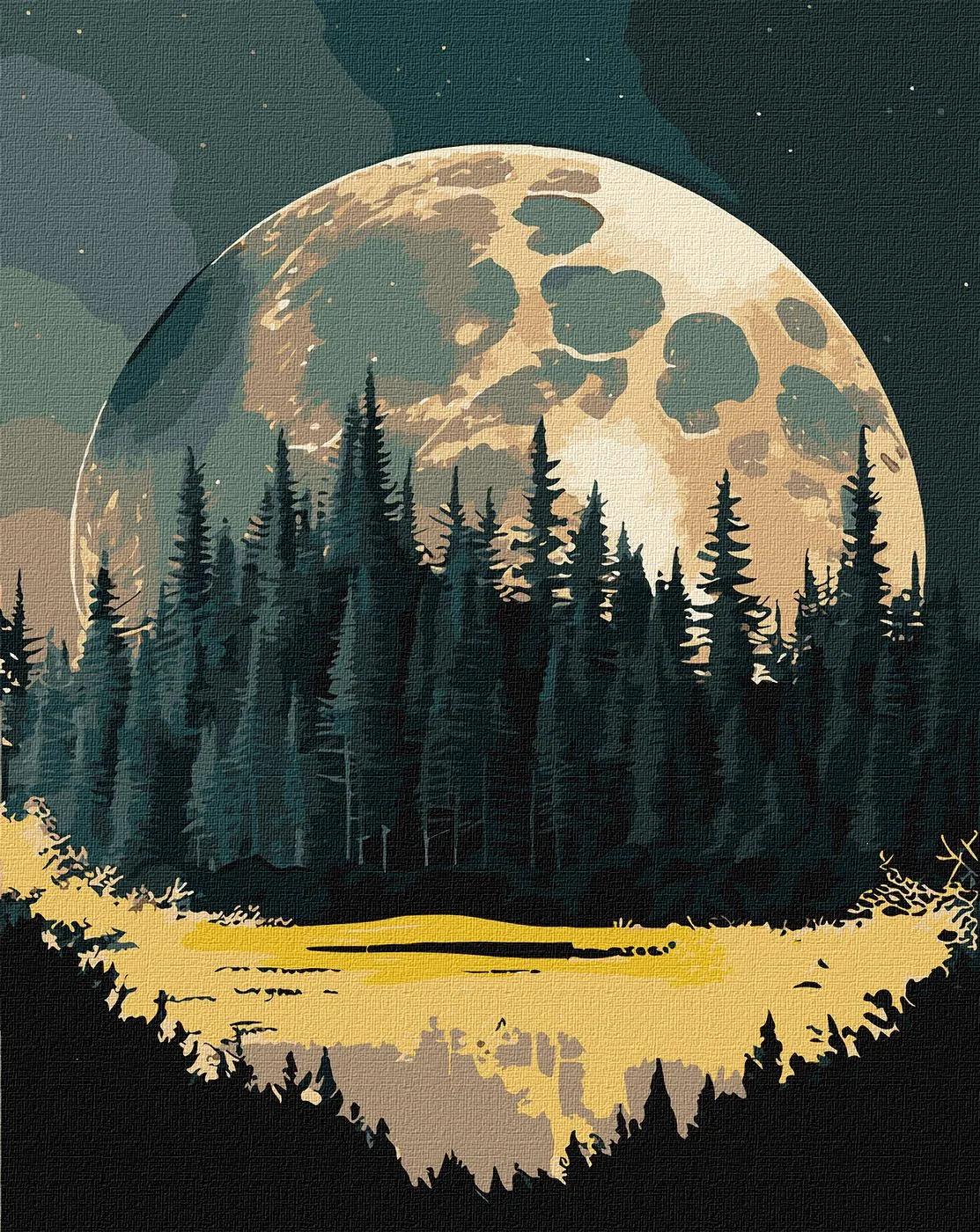 Painting by Numbers kit Mysterious edge with extra metallic paints KHO5108