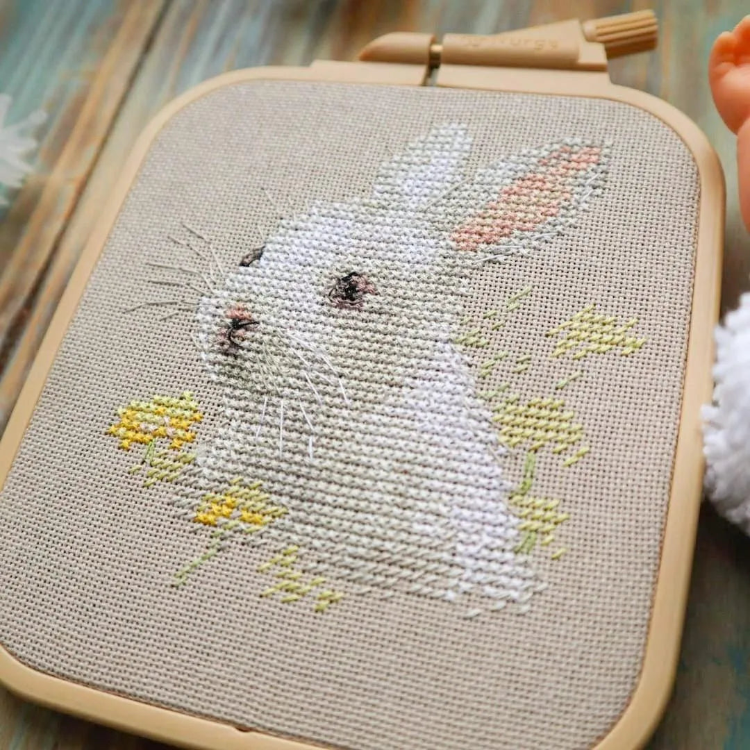 White bunny  0-226 Counted Cross-Stitch Kit