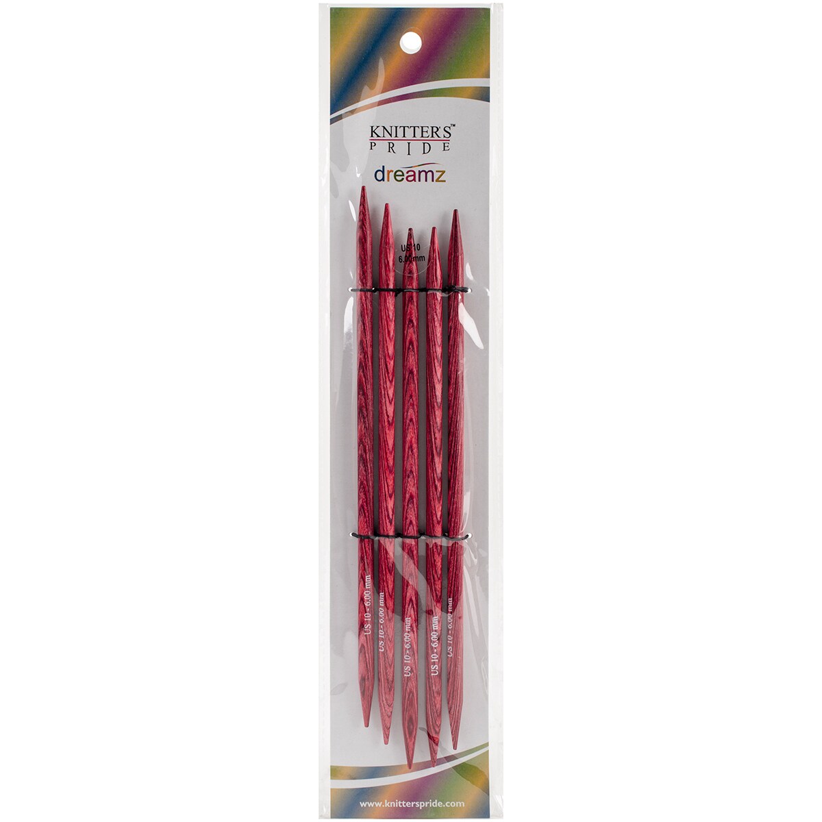 美品　Needles ストレート　アイボリー×レッド KnitPro-Dreamz Double Pointed Needles 8