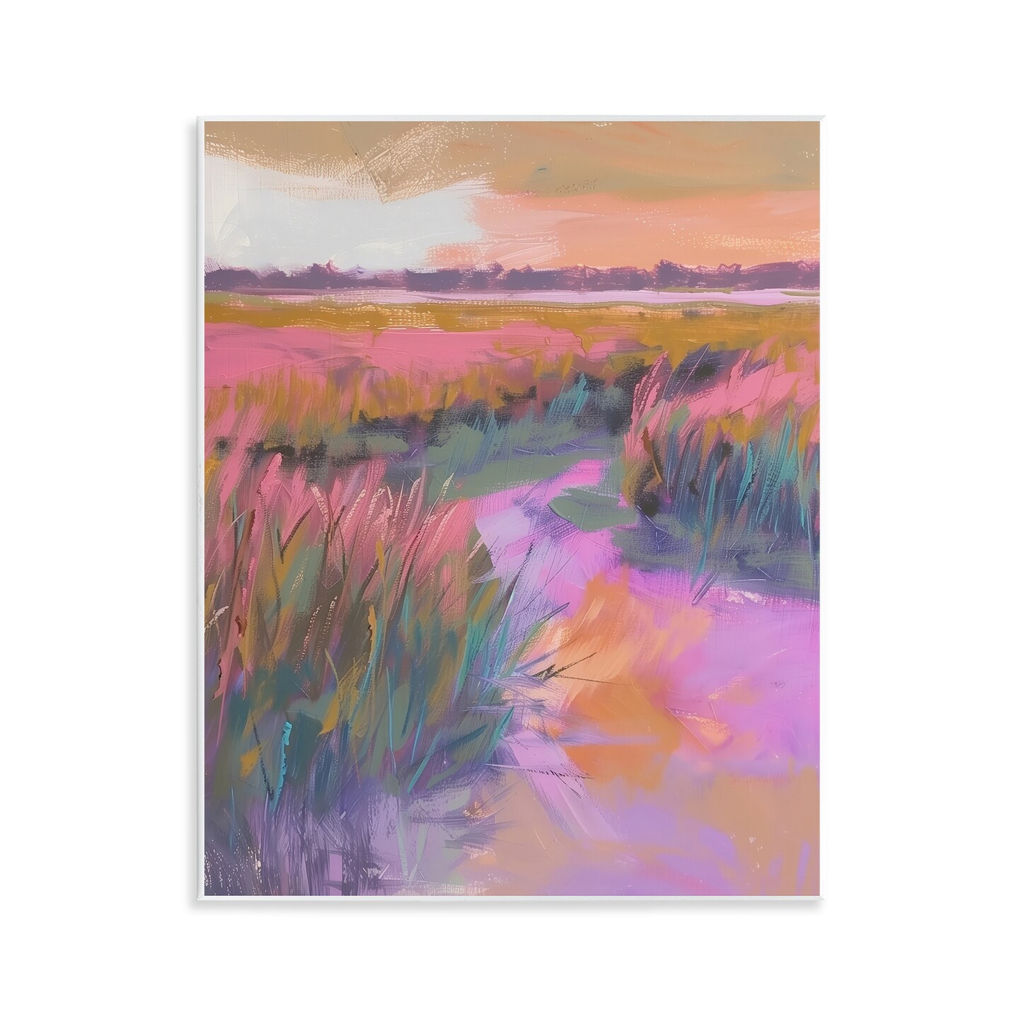 Stupell Industries Autumnal Marsh Landscape Wall Plaque Design by Arlington Prints