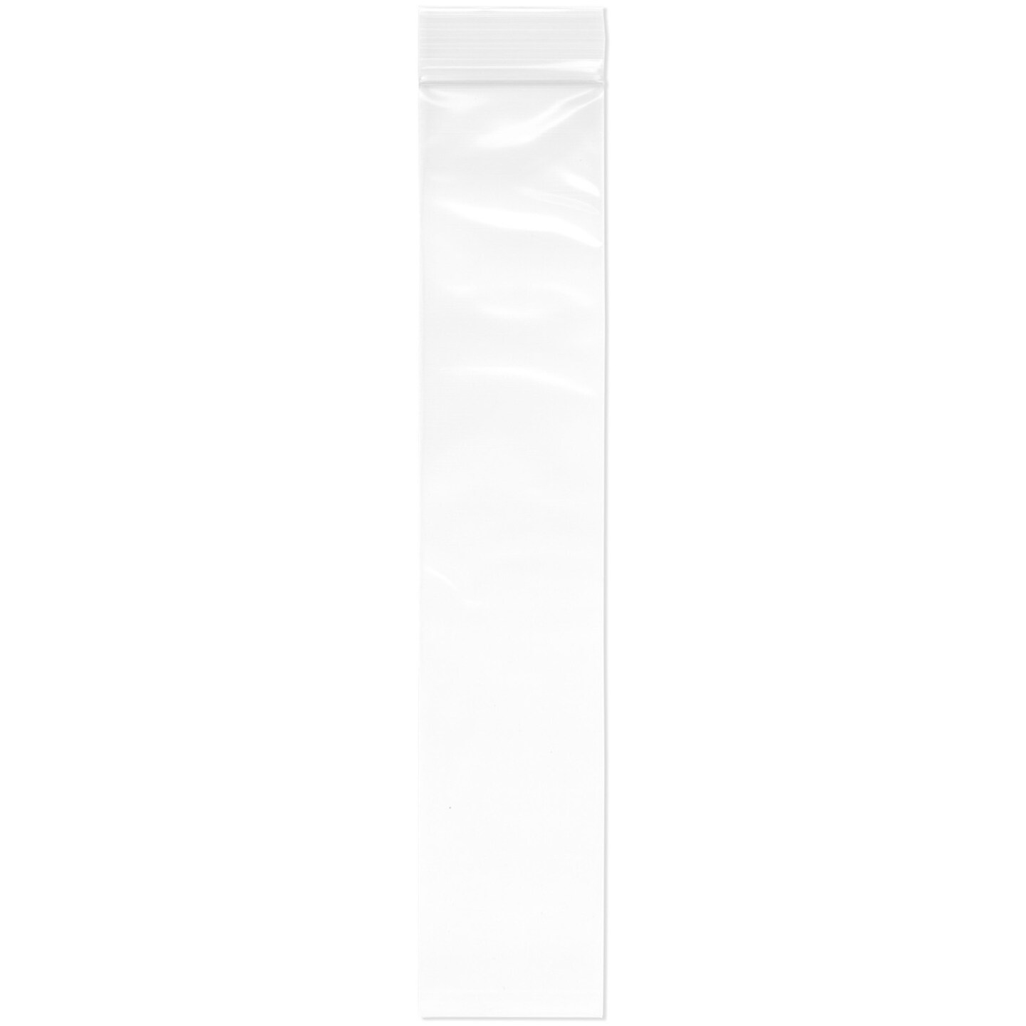 Plymor 2" x 10", 4 Mil Heavy Duty Zipper Reclosable Plastic Bags